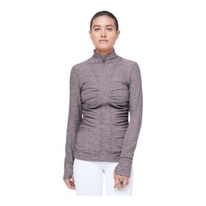 Lululemon Cypress Kiss 1/2 Zip Ruched Pullover Jacket 4